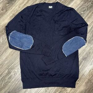 NLST Navy Size Large Merino Wool Sweater